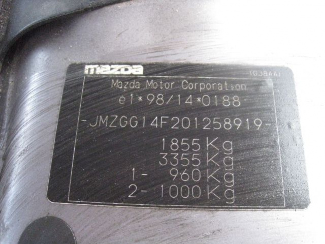 MAZDA 6 3 5 TS2 2004 2.0 DOHC 16V LF388764 двигатель