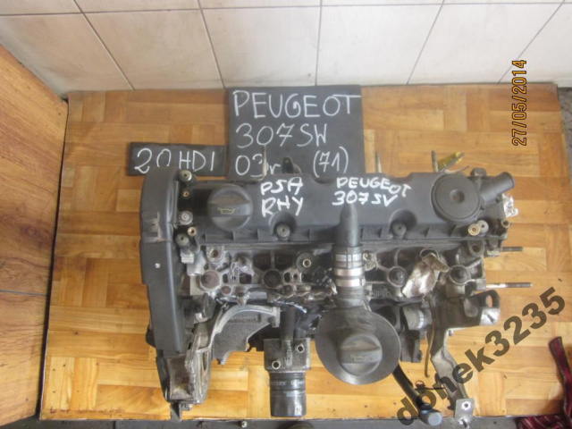Двигатель PEUGEOT 307 SW 03г. 2.0 HDI