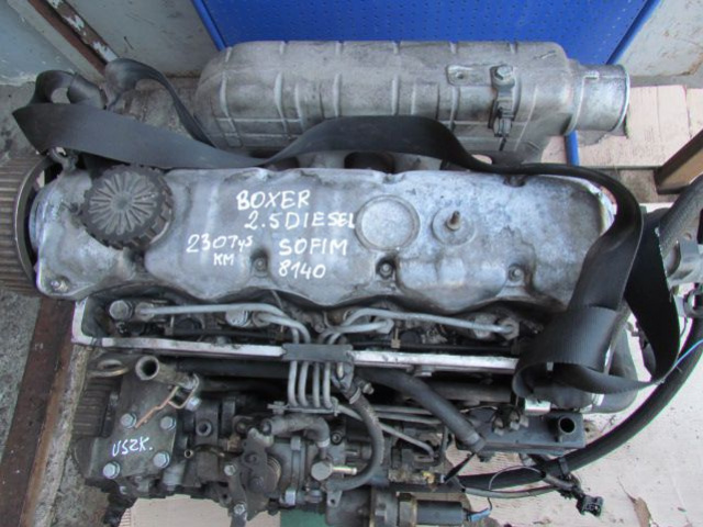 Двигатель 2.5D SOFIM 8140 PEUGEOT BOXER JUMPER 230tys