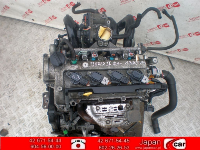 Двигатель голый без навесного оборудования TOYOTA YARIS II 1.3 05-11 2SZFE