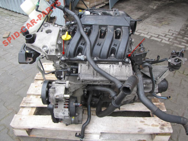 Двигатель 1, 6 16V RENAULT SCENIC II MEGANE LAGUNA