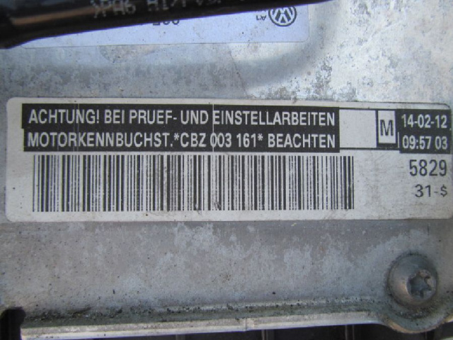 Двигатель VW SKODA RAPID 1, 2 TSI CBZ 2014г. 11 тыс.KM