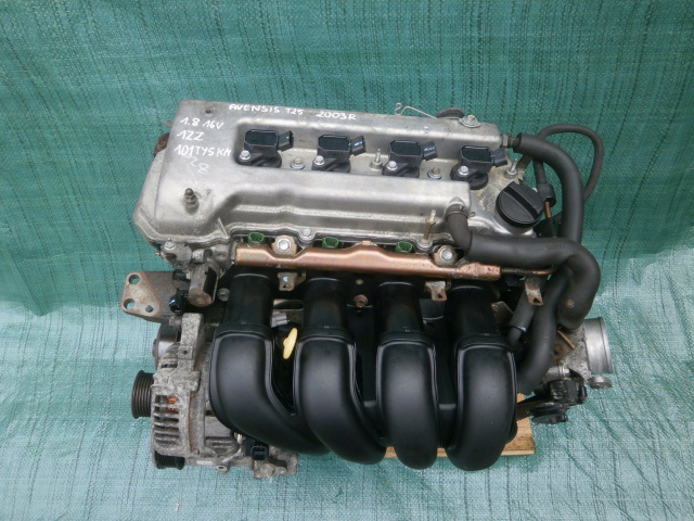 TOYOTA AVENSIS T25 двигатель 1.8 1ZZ 101TYS в сборе F-VAT