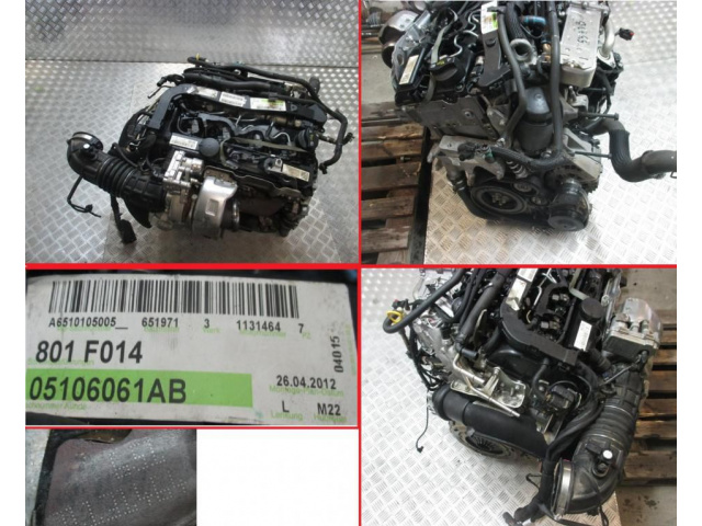 Двигатель в сборе 2, 2 CRD A651 JEEP COMPASS 2012