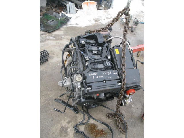 MERCEDES C180 W203 двигатель 1.8 компрессор без навесного оборудования