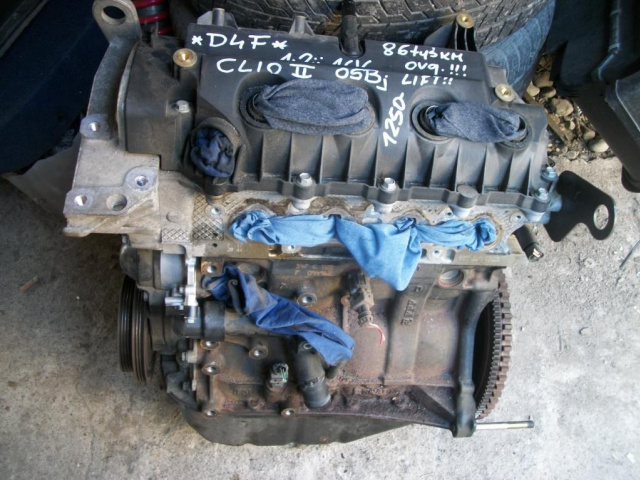 Двигатель RENAULT CLIO II FL MODUS 1, 2 D4F LODZKIE