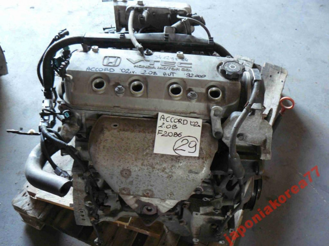 HONDA ACCORD 2002г. 2.0BENZYNA двигатель F20B6