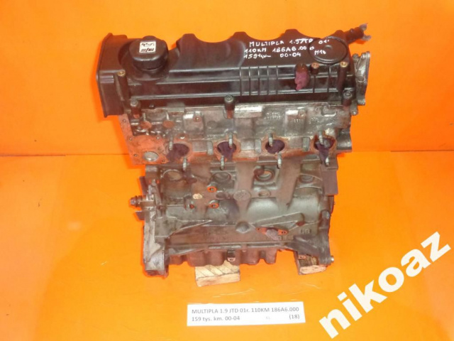 FIAT MULTIPLA 1.9 JTD 01 110 л.с. 186A6.000 двигатель