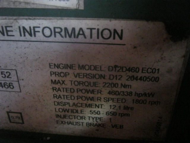 VOLVO FH 12 2006г. CHINCZYK двигатель 460KM