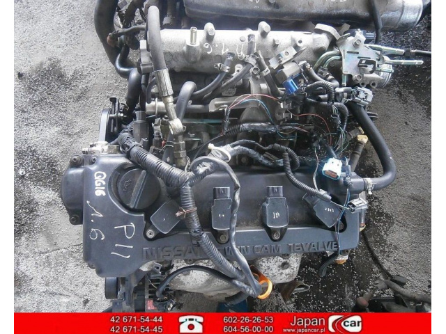 Двигатель NISSAN PRIMERA P11 1.6 QG16 02 NA CEWKI