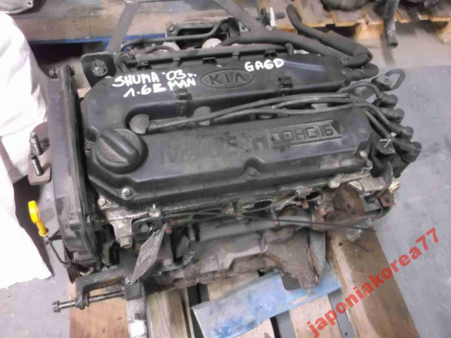 KIA SHUMA 2003г. 1.6 16V B двигатель MI-TECH GA6D