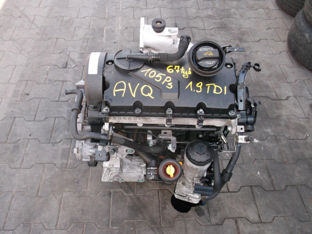 Двигатель AVQ SKODA OCTAVIA 1.9 TDI 105 KM 67 тыс