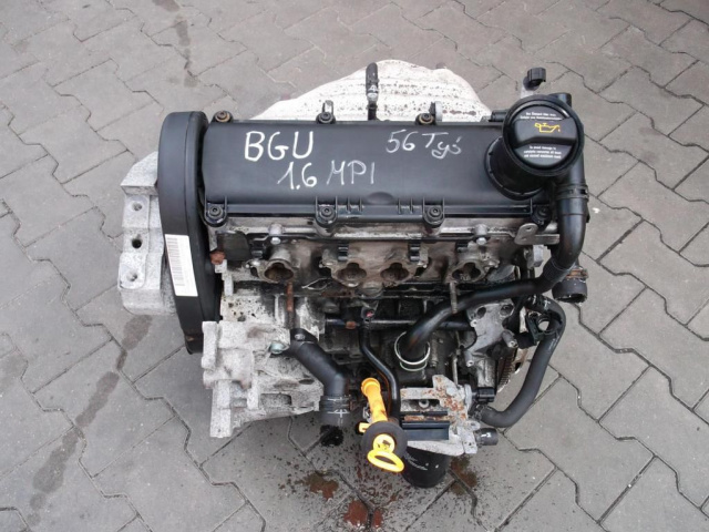 Двигатель BGU SKODA OCTAVIA 2 1.6 MPI 56 тыс KM -WYS-