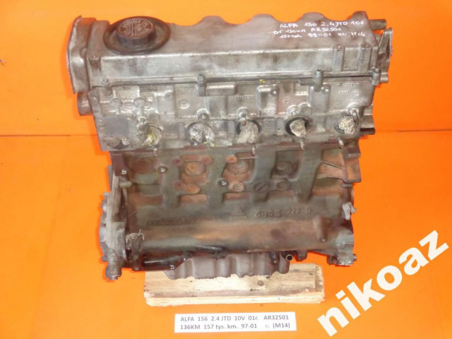 ALFA ROMEO 156 2.4 JTD 10V 01 136KM AR32501 двигатель