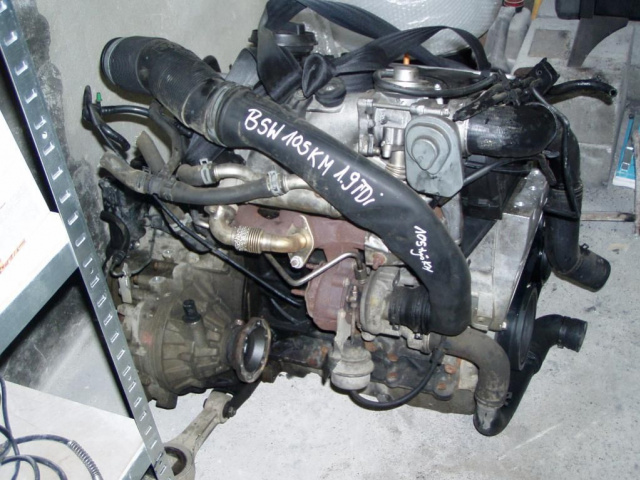 SKODA FABIA II ROOMSTER двигатель 1.9 TDI BSW в сборе.