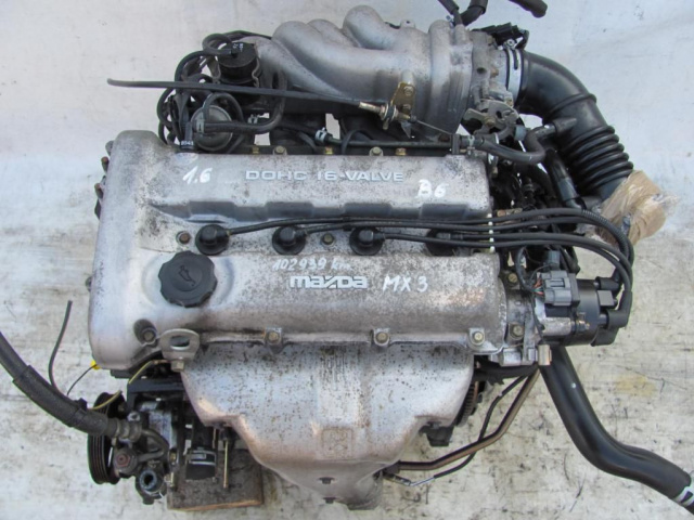 Двигатель в сборе 1.6 16V B6-D DOHC MAZDA MX3 96г.
