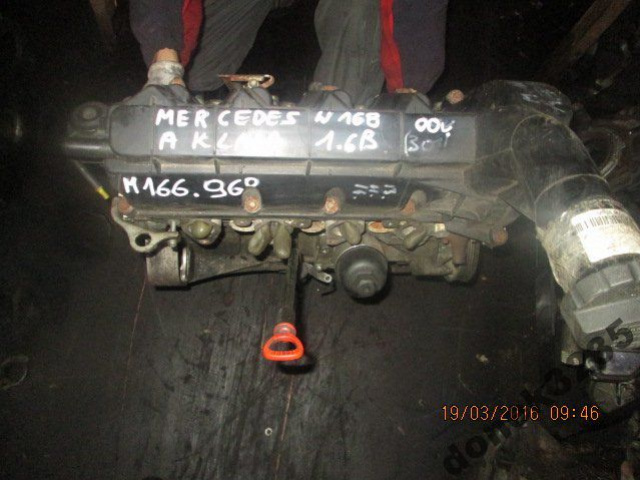 Двигатель MERCEDES A -KLASA 1.6 B M166.960
