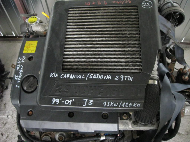 Двигатель KIA CARNIVAL SEDONA 2.9 TDI J3 в сборе