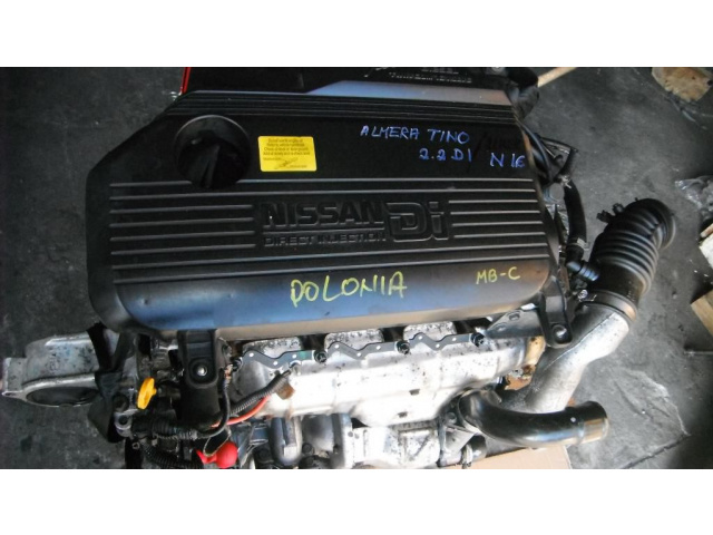 Двигатель NISSAN ALMERA TINO 2.2 DI 01г..YD22