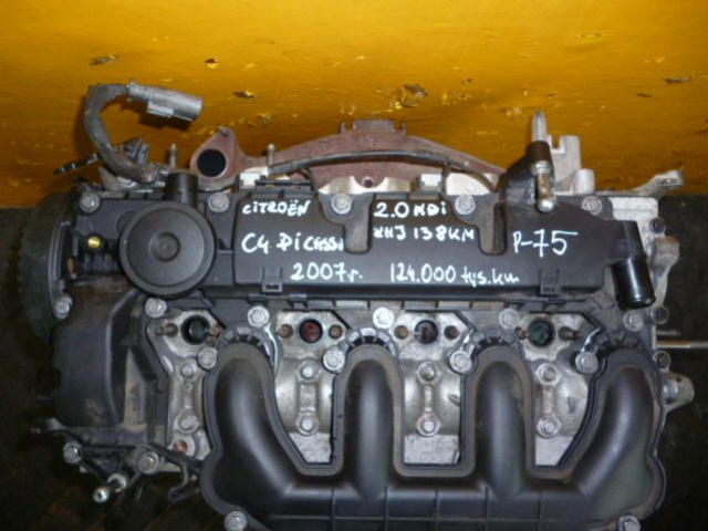 Двигатель CITROEN C4 PICASSO 2, 0 HDI 138 KM