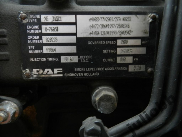 Двигатель DAF XF 95 430KM - 2005г. в сборе
