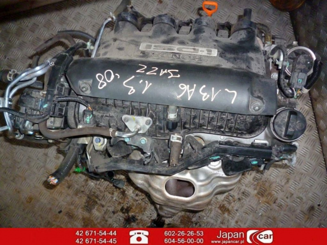 Двигатель без навесного оборудования HONDA JAZZ 1.3 08 L13A6 бензин