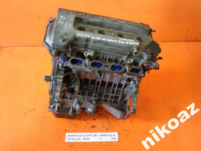 TOYOTA AVENSIS T22 1.8 VVTI 00 129KM 1ZZ-FE двигатель