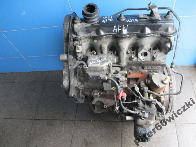 Двигатель без навесного оборудования VW GOLF III 1.9 TDI AFN