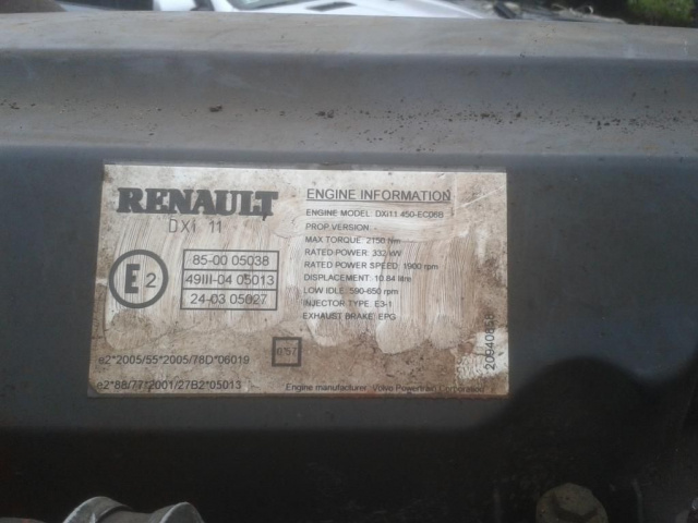 Renault Premium 450 DXI Euro 5 двигатель в сборе