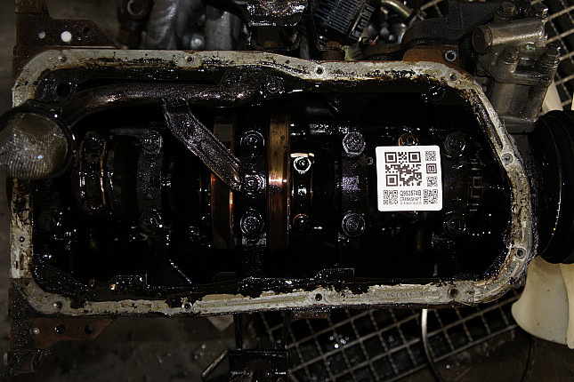 Фотография блока двигателя без поддона (коленвала) Ford KA24-E