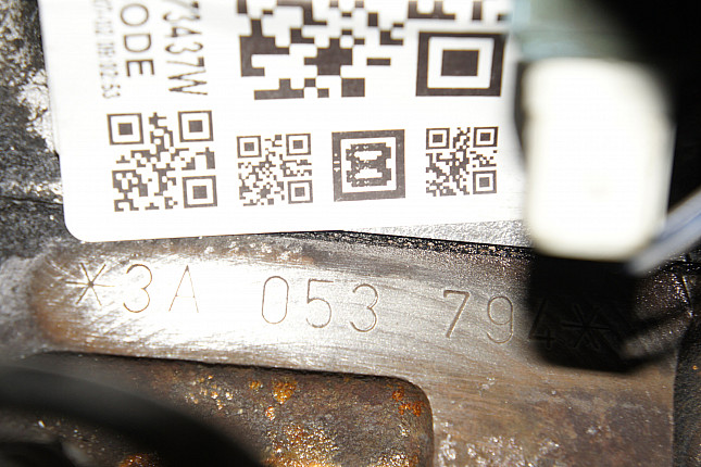 Номер двигателя и фотография площадки Audi 3A