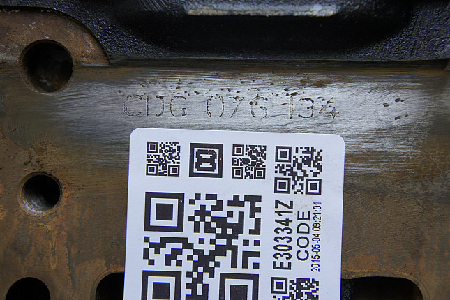 Номер двигателя и фотография площадки VW CDGA