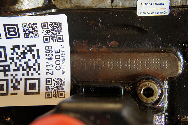 Номер двигателя и фотография площадки AUDI AAD