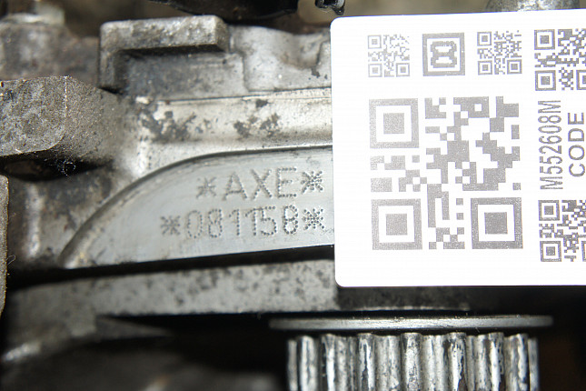 Номер двигателя и фотография площадки VW AXE