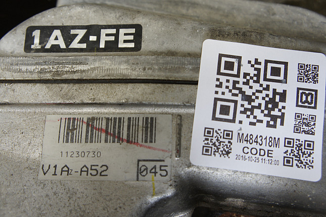 Номер двигателя и фотография площадки Toyota 1AZ-FE