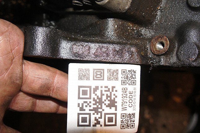 Номер двигателя и фотография площадки VW AJM