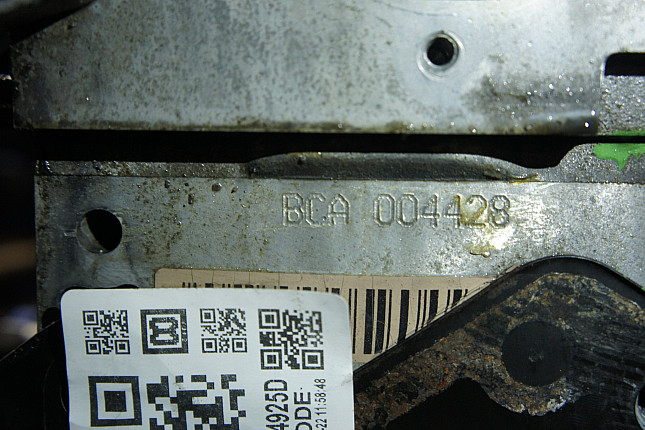 Номер двигателя и фотография площадки Skoda BCA