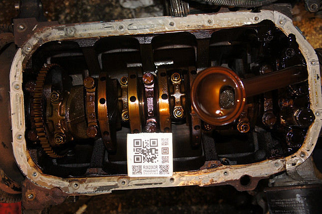 Фотография блока двигателя без поддона (коленвала) HYUNDAI G4EC-G