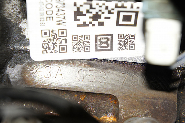Номер двигателя и фотография площадки Audi 3A