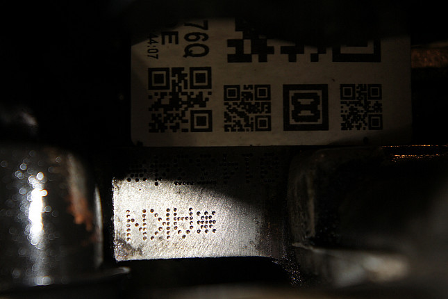 Номер двигателя и фотография площадки AUDI AKN