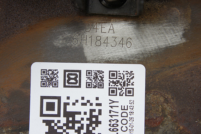 Номер двигателя и фотография площадки HYUNDAI D4EA
