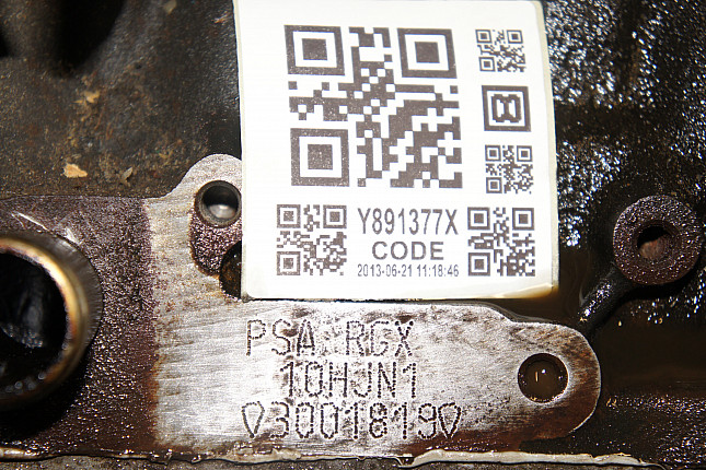 Номер двигателя и фотография площадки PEUGEOT RGX (XU10J2TE)