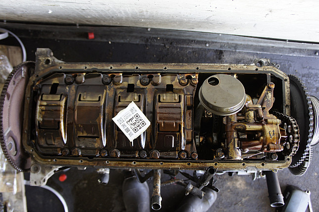 Фотография блока двигателя без поддона (коленвала) BMW M52 B28