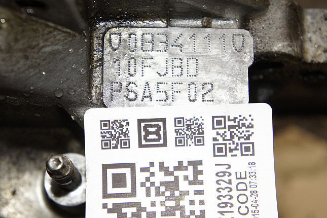 Номер двигателя и фотография площадки Peugeot 5FT (EP6DT)