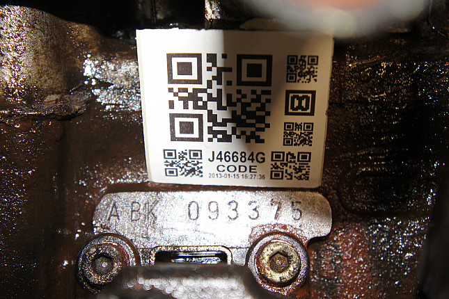 Номер двигателя и фотография площадки Audi ABK