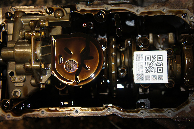 Фотография блока двигателя без поддона (коленвала) PEUGEOT NFU (TU5JP4) + АКПП