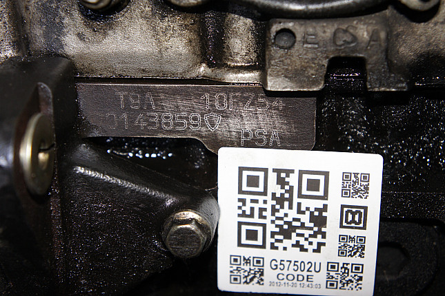 Номер двигателя и фотография площадки PEUGEOT T9A (DJ5)