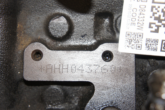 Номер двигателя и фотография площадки VW AHH
