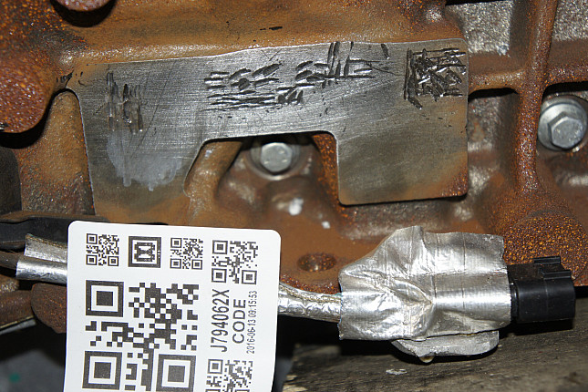 Номер двигателя и фотография площадки Land Rover 448DT