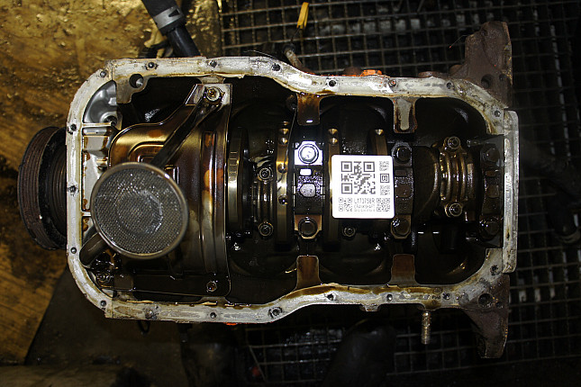 Фотография блока двигателя без поддона (коленвала) Toyota 3S-FE